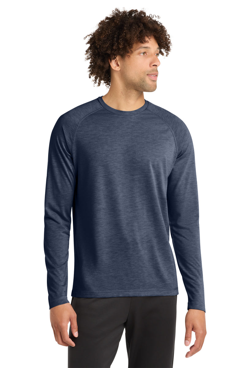 DRIEQUIP Tri-Blend Long Sleeve Raglan Tee with Moisture-Wicking Performance
