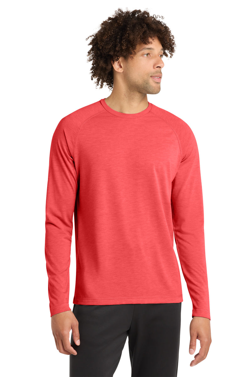 DRIEQUIP Tri-Blend Long Sleeve Raglan Tee with Moisture-Wicking Performance