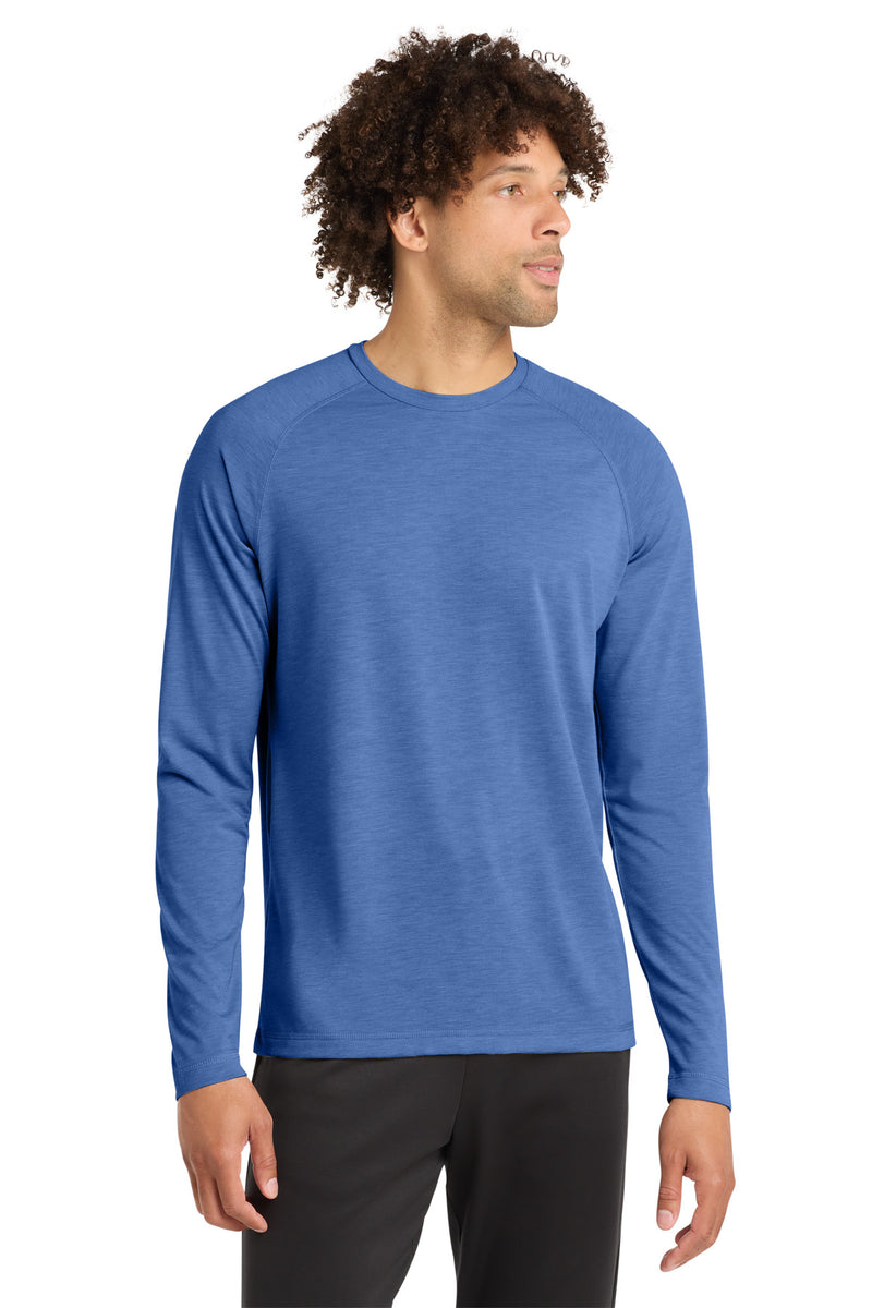 DRIEQUIP Tri-Blend Long Sleeve Raglan Tee with Moisture-Wicking Performance