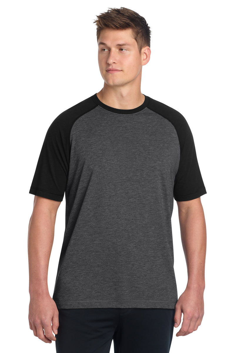 DRIEQUIP Tri-Blend Raglan Tee with Moisture-Wicking Performance