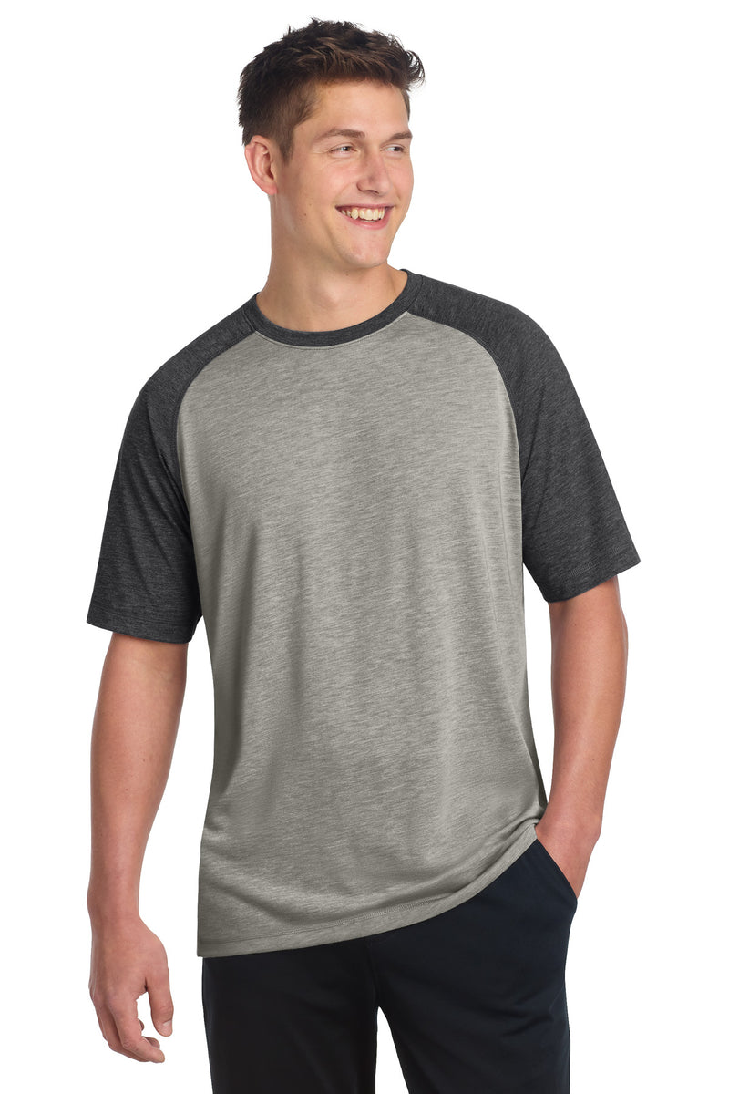 DRIEQUIP Tri-Blend Raglan Tee with Moisture-Wicking Performance