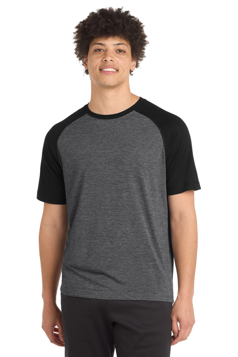 DRIEQUIP Moisture Wicking Tri-Blend Wicking Raglan Tee.
