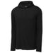 Tri-Blend Wicking Long Sleeve Hoodie in classic black – perfect for versatile, comfortable style.