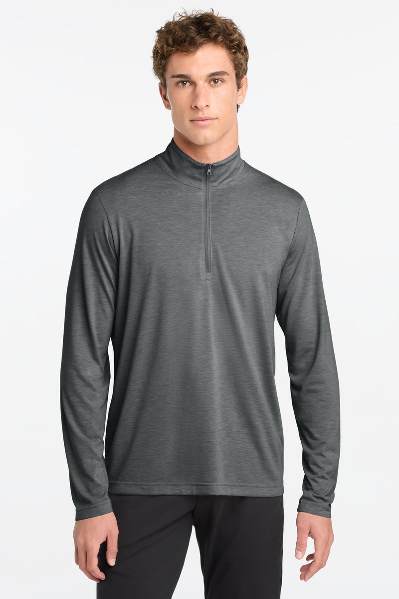 DRIEQUIP Tri-Blend 1/4-Zip Pullover with Moisture-Wicking Performance