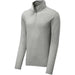 Experience unbeatable softness with our Tri-Blend Wicking 1/4-Zip Pullover in a light grey heather hue.