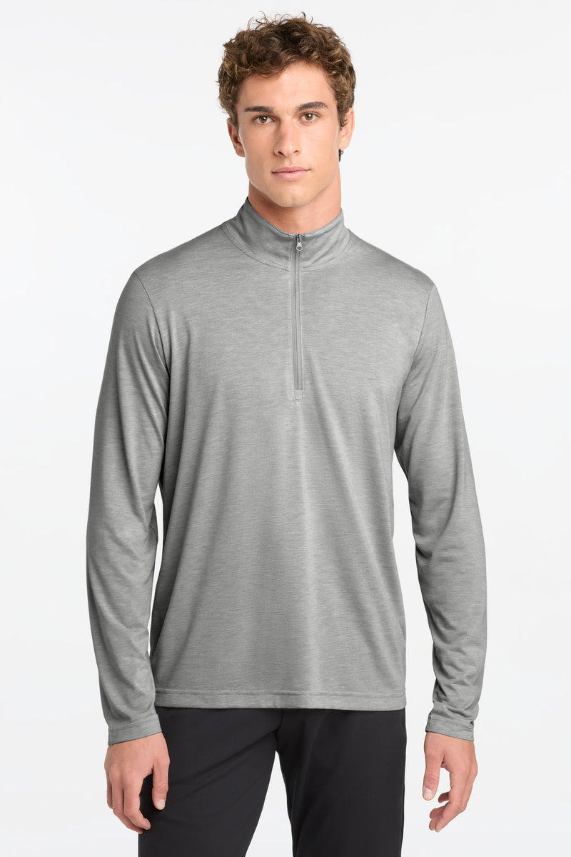 DRIEQUIP Tri-Blend 1/4-Zip Pullover with Moisture-Wicking Performance