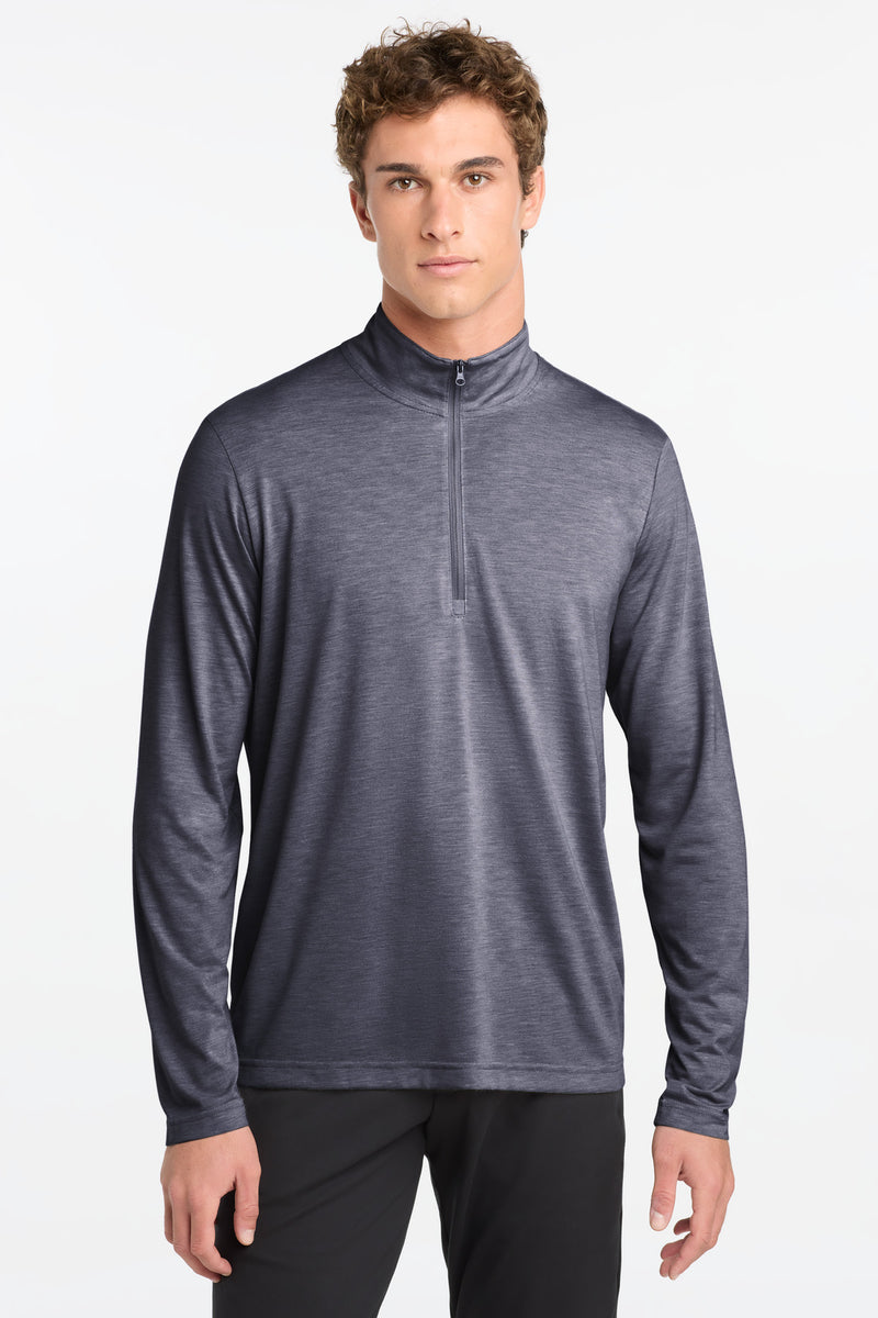 DRIEQUIP Tri-Blend 1/4-Zip Pullover with Moisture-Wicking Performance