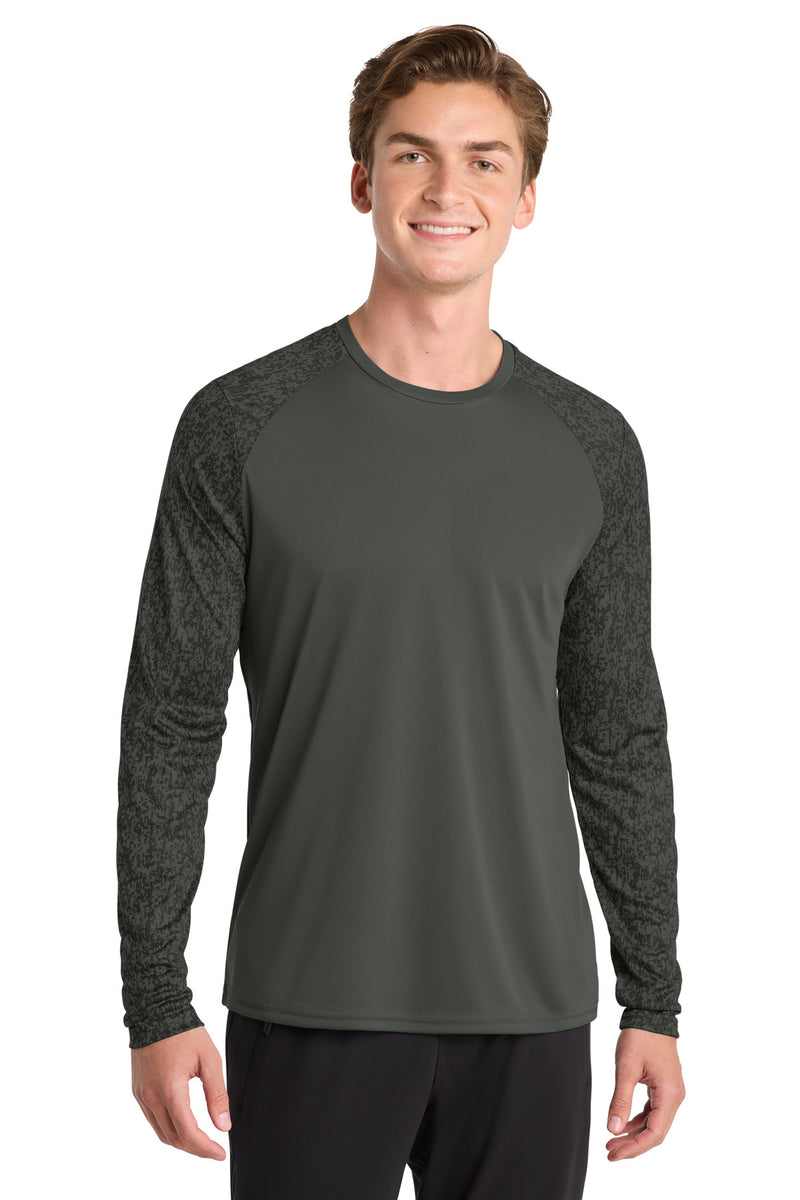 DRIEQUIP Long Sleeve Digi Camo Tee with Moisture-Wicking Performance