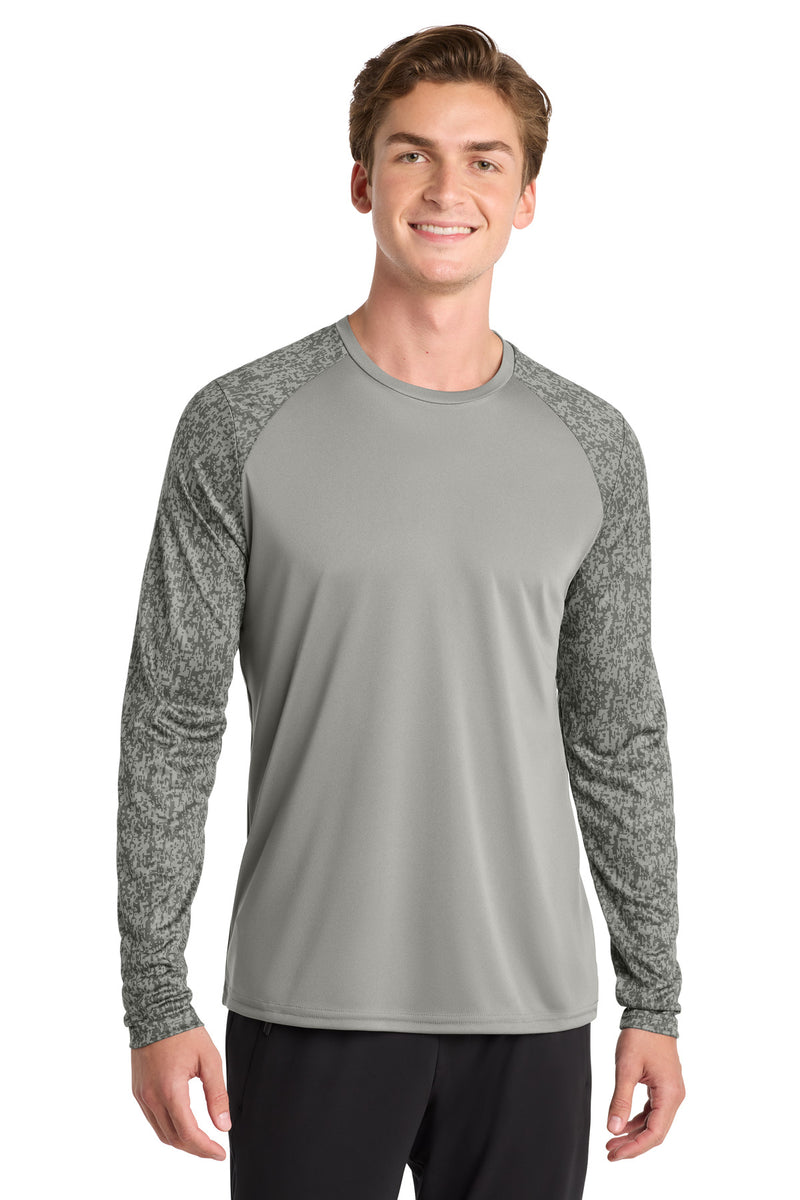 DRIEQUIP Long Sleeve Digi Camo Tee with Moisture-Wicking Performance
