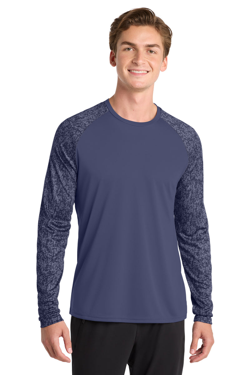 DRIEQUIP Long Sleeve Digi Camo Tee with Moisture-Wicking Performance