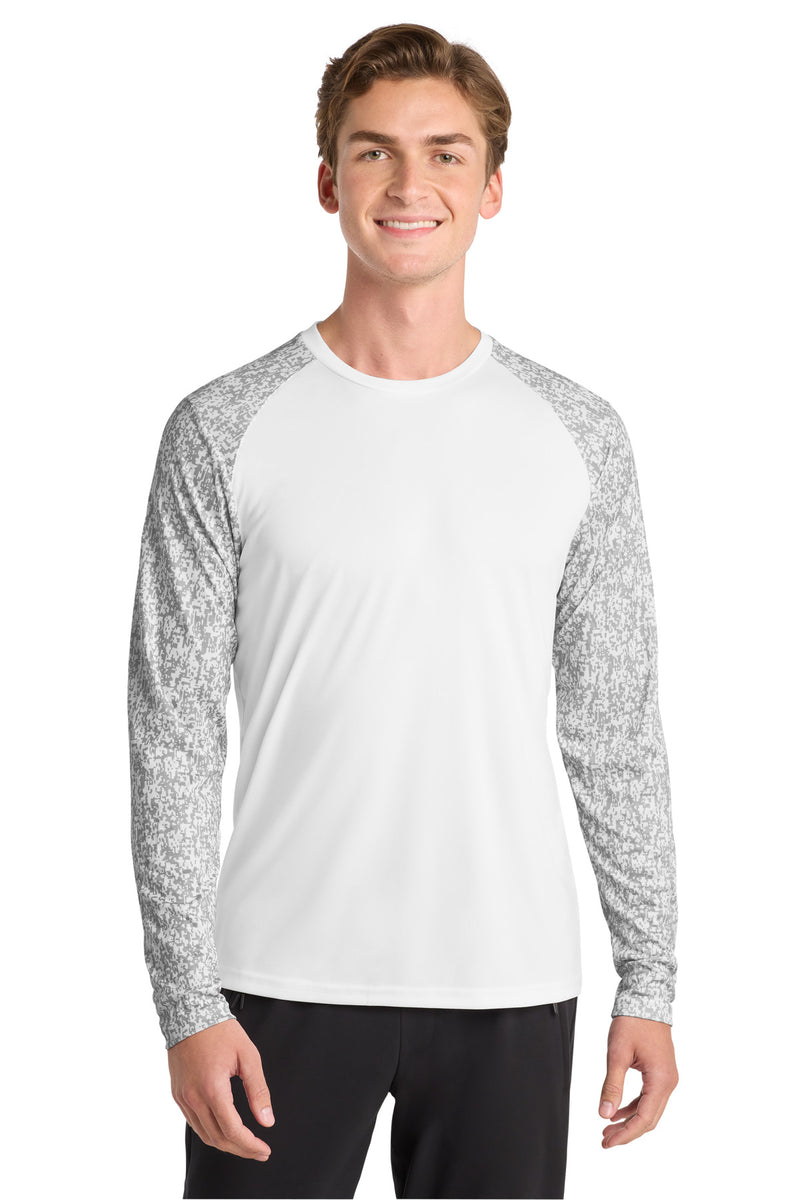 DRIEQUIP Long Sleeve Digi Camo Tee with Moisture-Wicking Performance