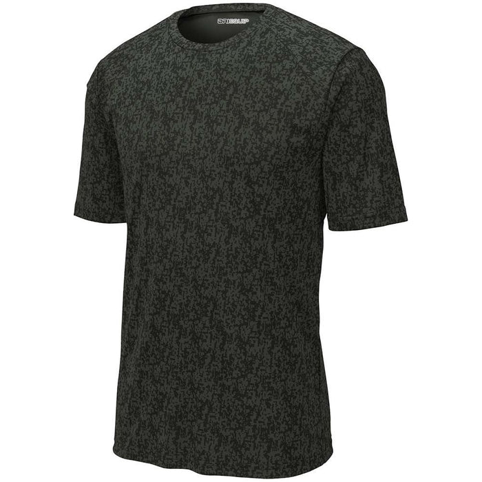 Black Digital Camo Workout Moisture Wicking Tee