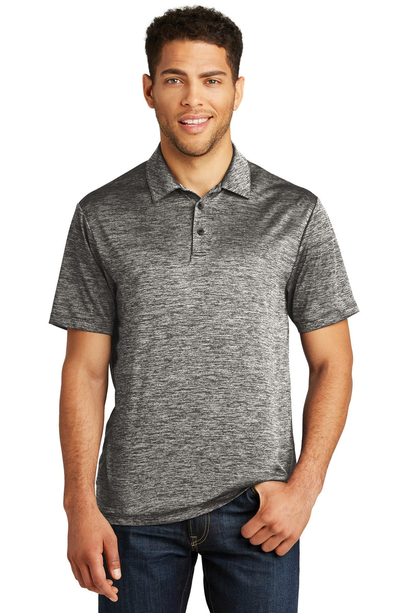 DRIEQUIP Moisture Wicking Electric Heather Polo.