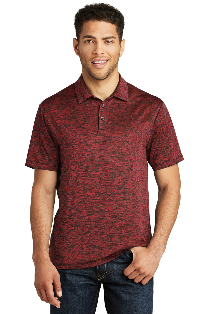 DRIEQUIP Moisture Wicking Electric Heather Polo.