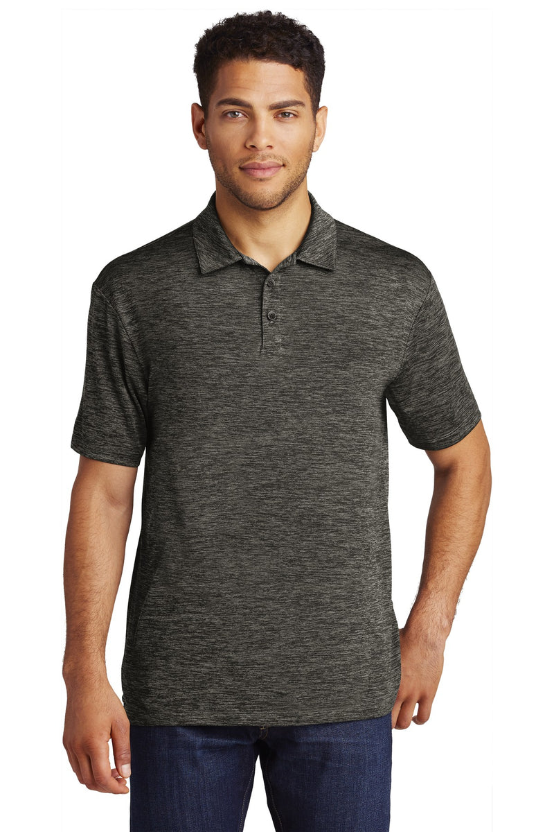 DRIEQUIP Moisture Wicking Electric Heather Polo.