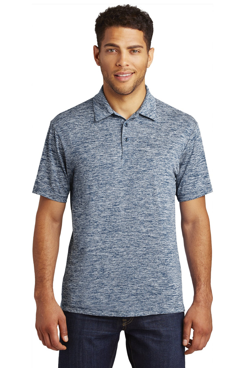 DRIEQUIP Moisture Wicking Electric Heather Polo.