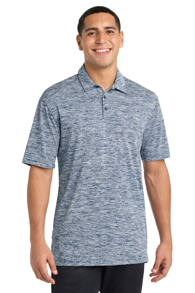 DRIEQUIP Moisture Wicking Electric Heather Polo