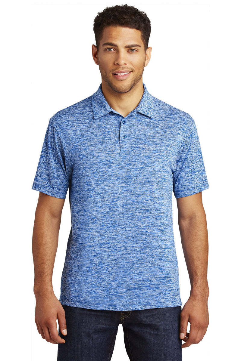 DRIEQUIP Moisture Wicking Electric Heather Polo.