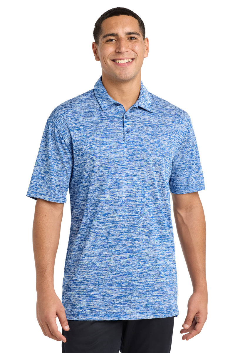 DRIEQUIP Moisture Wicking Electric Heather Polo