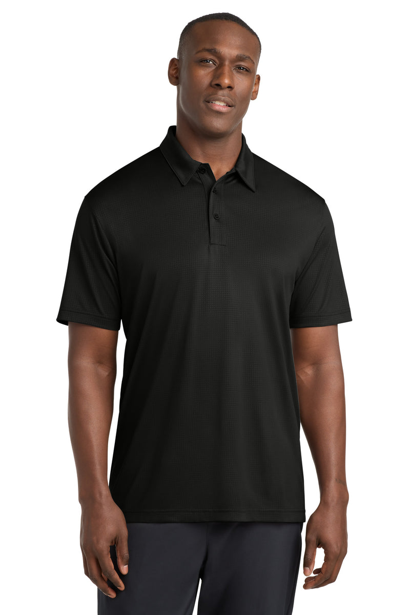 DRIEQUIP Embossed Moisture Wicking Tough Polo ® .