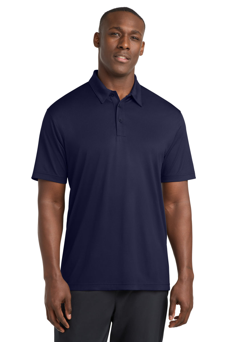 DRIEQUIP Embossed Moisture Wicking Tough Polo ® .