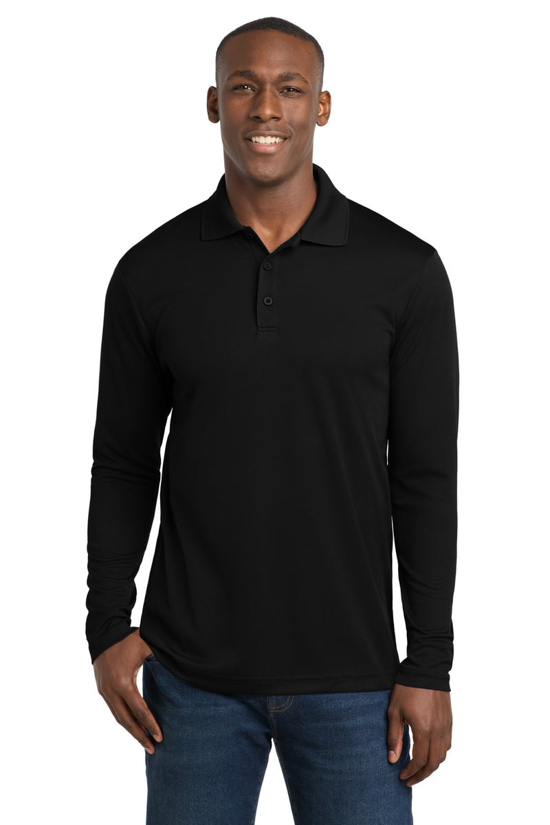 DRIEQUIP Moisture Wicking RacerMesh ® Long Sleeve Polo LS