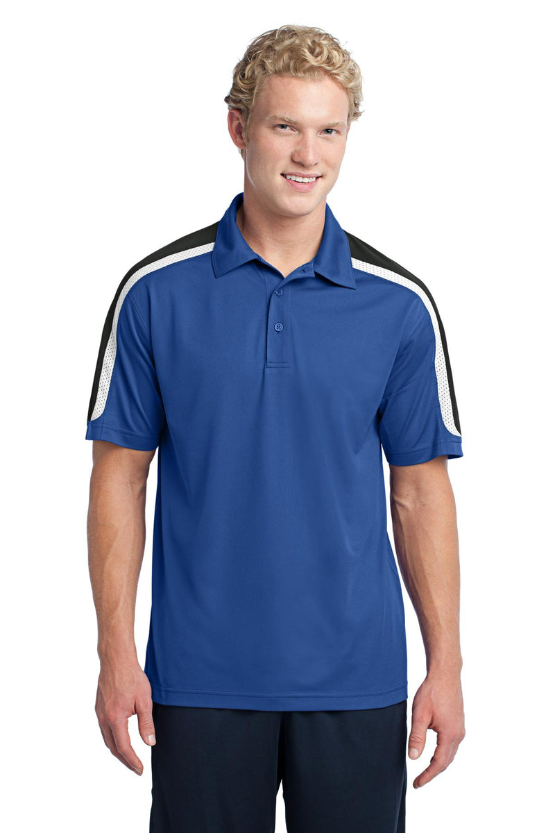 DRIEQUIP Tricolor Shoulder Micropique Sport-Wick ® Polo.