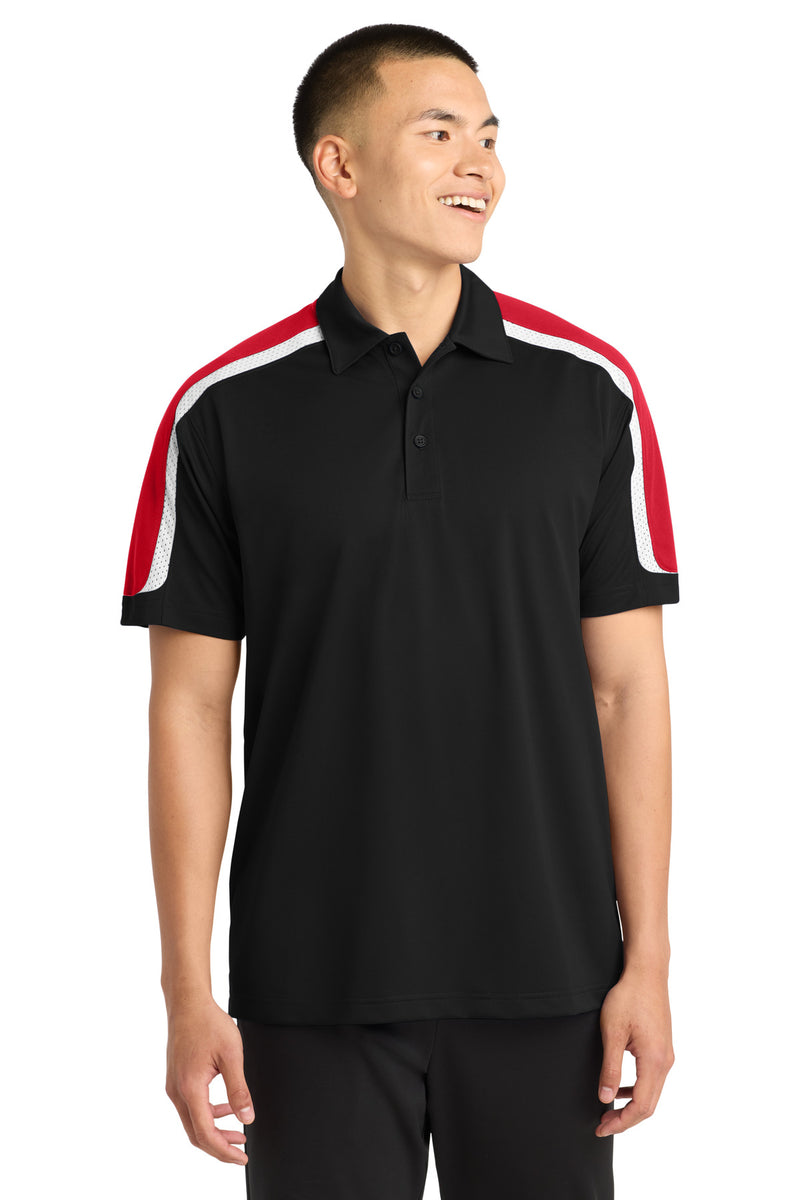 DRIEQUIP Tricolor Shoulder Micropique Sport-Wick ® Polo