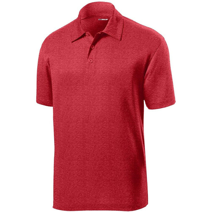 Men's Moisture Wicking Snag Resistant Polo Scarlet Heather