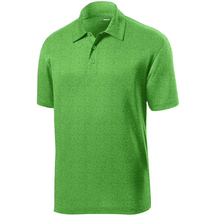 Men's Moisture Wicking Snag Resistant Polo Turf Green Heather