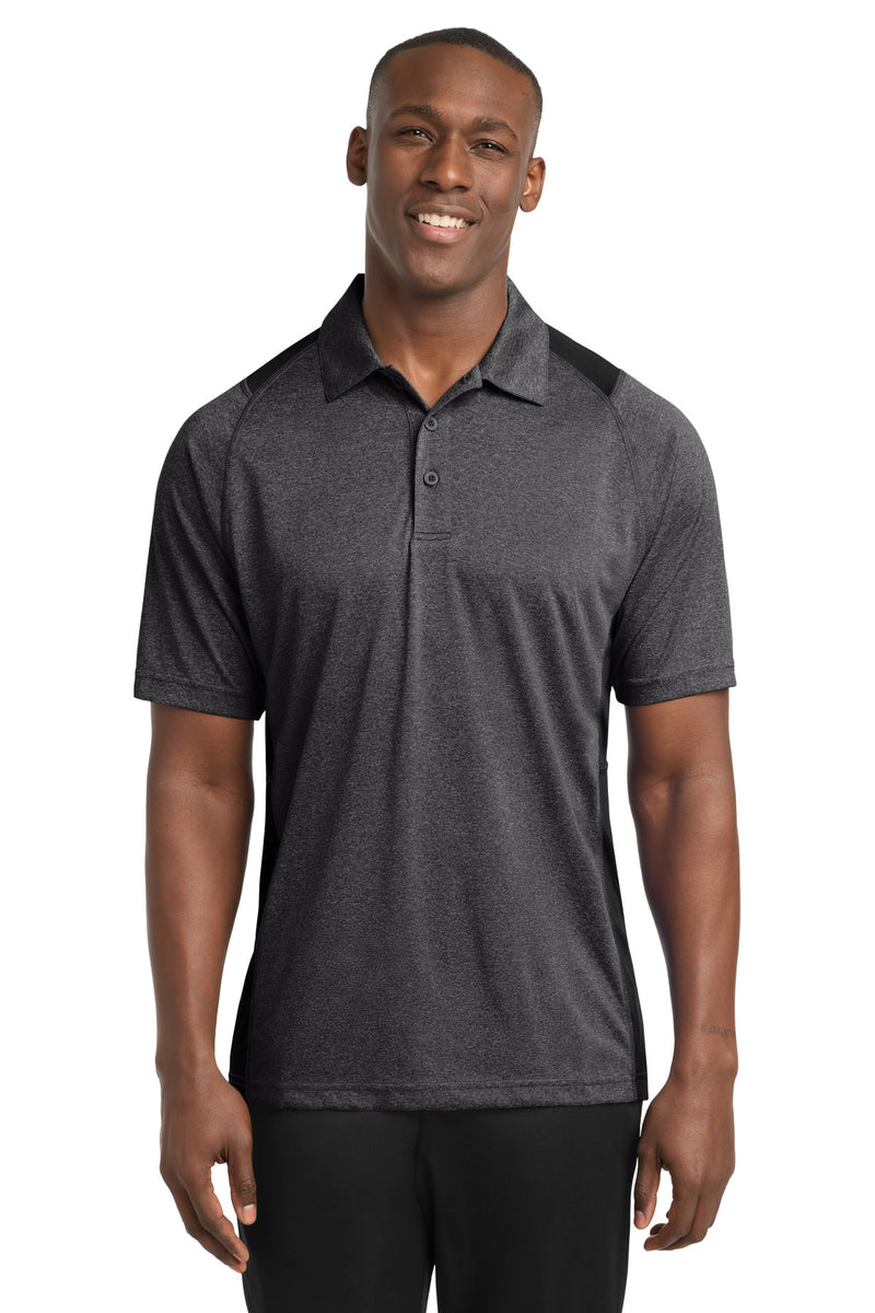 DRIEQUIP Heather Colorblock Contender Polo