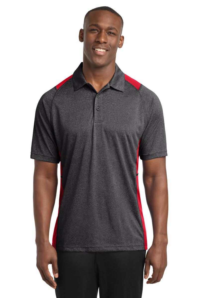 DRIEQUIP Heather Colorblock Contender Polo