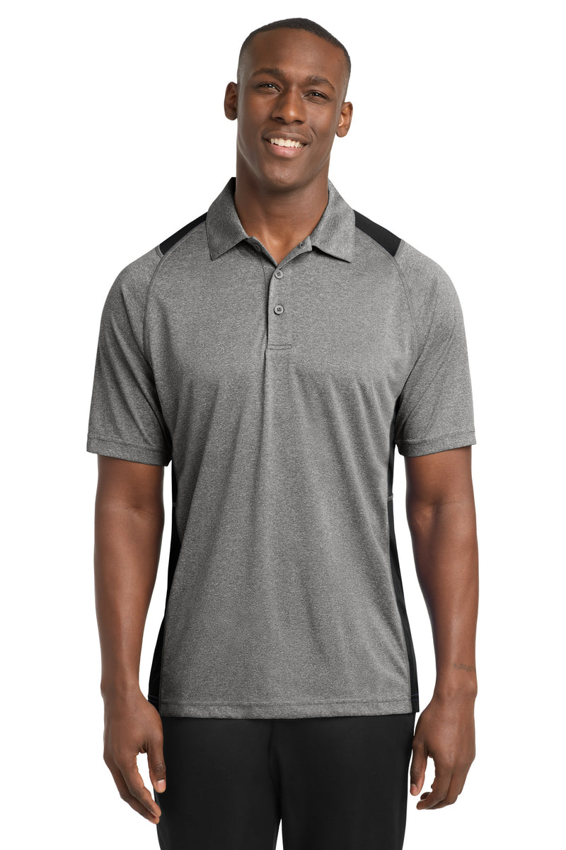 DRIEQUIP Heather Colorblock Contender Polo