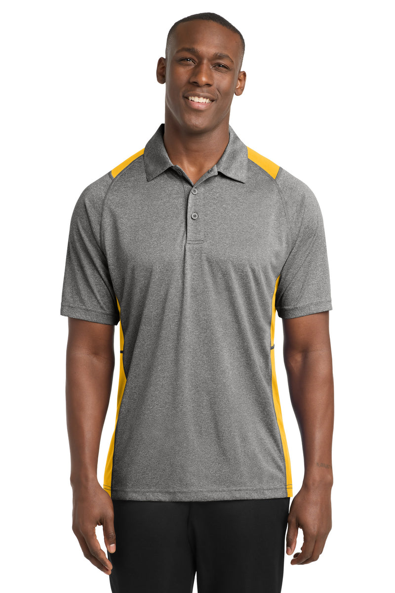 DRIEQUIP Heather Colorblock Contender Polo