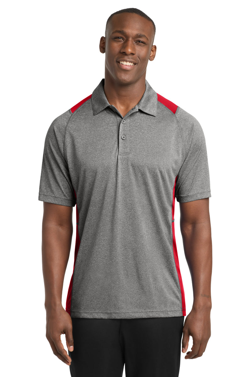 DRIEQUIP Heather Colorblock Contender Polo