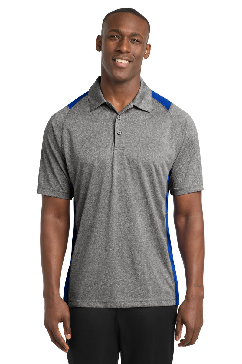 DRIEQUIP Heather Colorblock Contender Polo