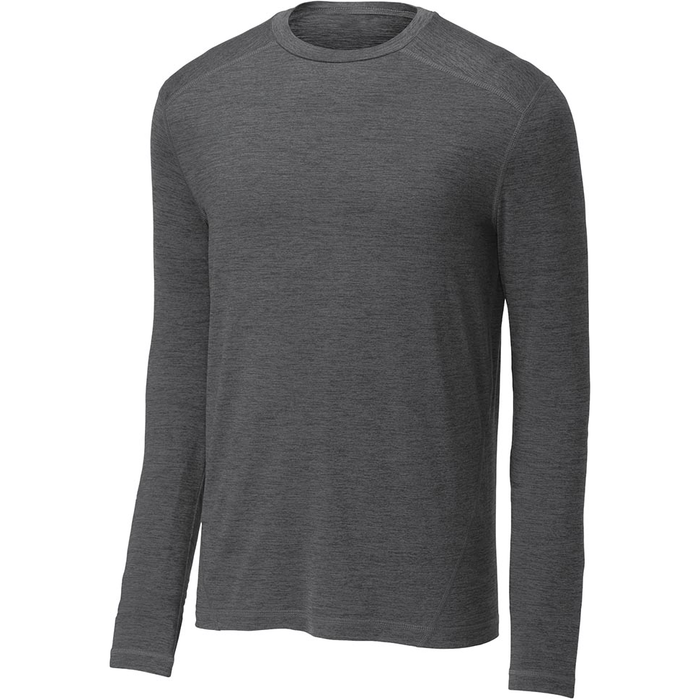 Exchange 1.5 Long Sleeve Crew in Graphite Heather - Stay cozy and stylish with this stretchable crew. Ideal for light layering or as a tee.