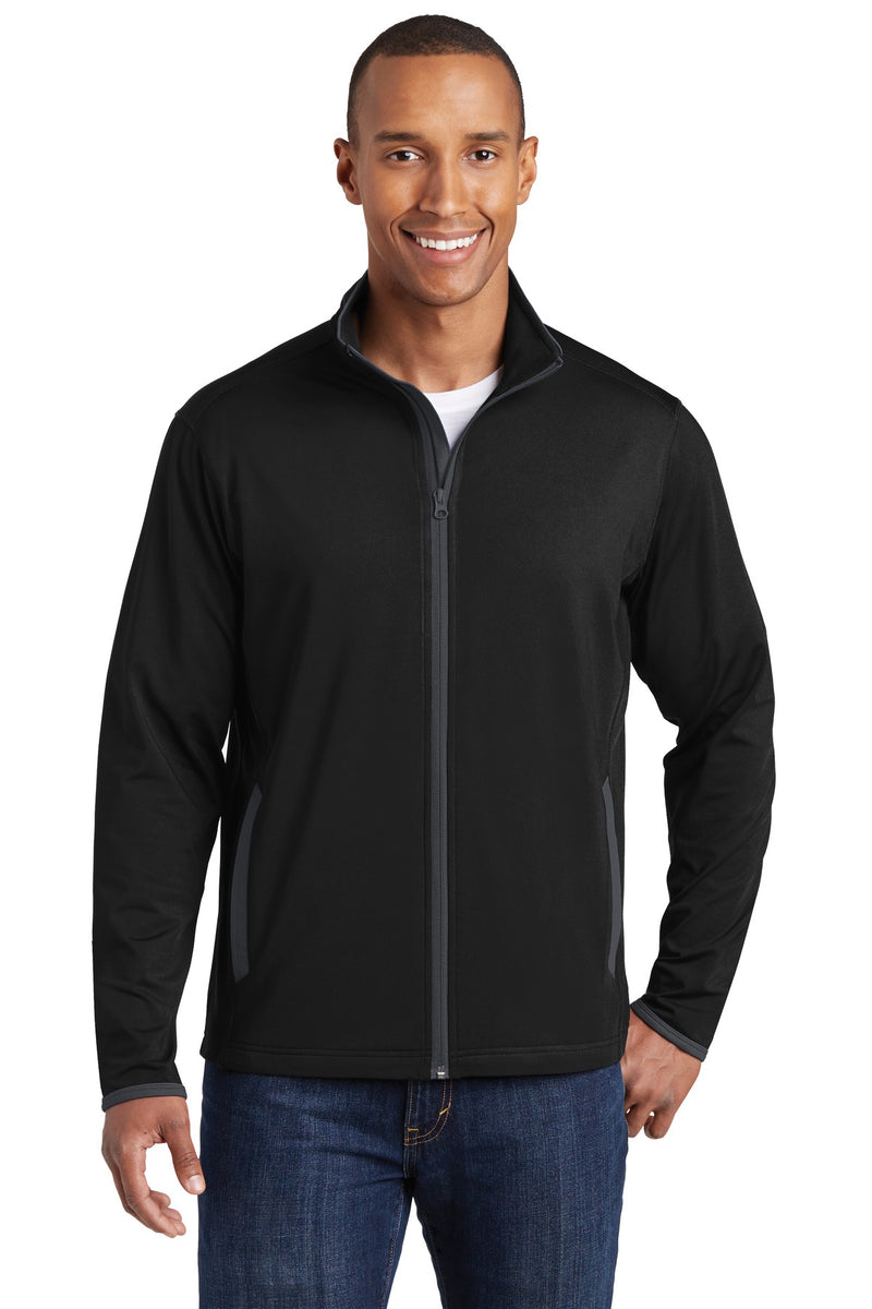 DRIEQUIP Stretch Contrast Full-Zip Jacket with Moisture-Wicking Performance