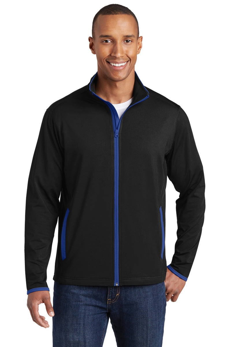 DRIEQUIP Stretch Contrast Full-Zip Jacket with Moisture-Wicking Performance