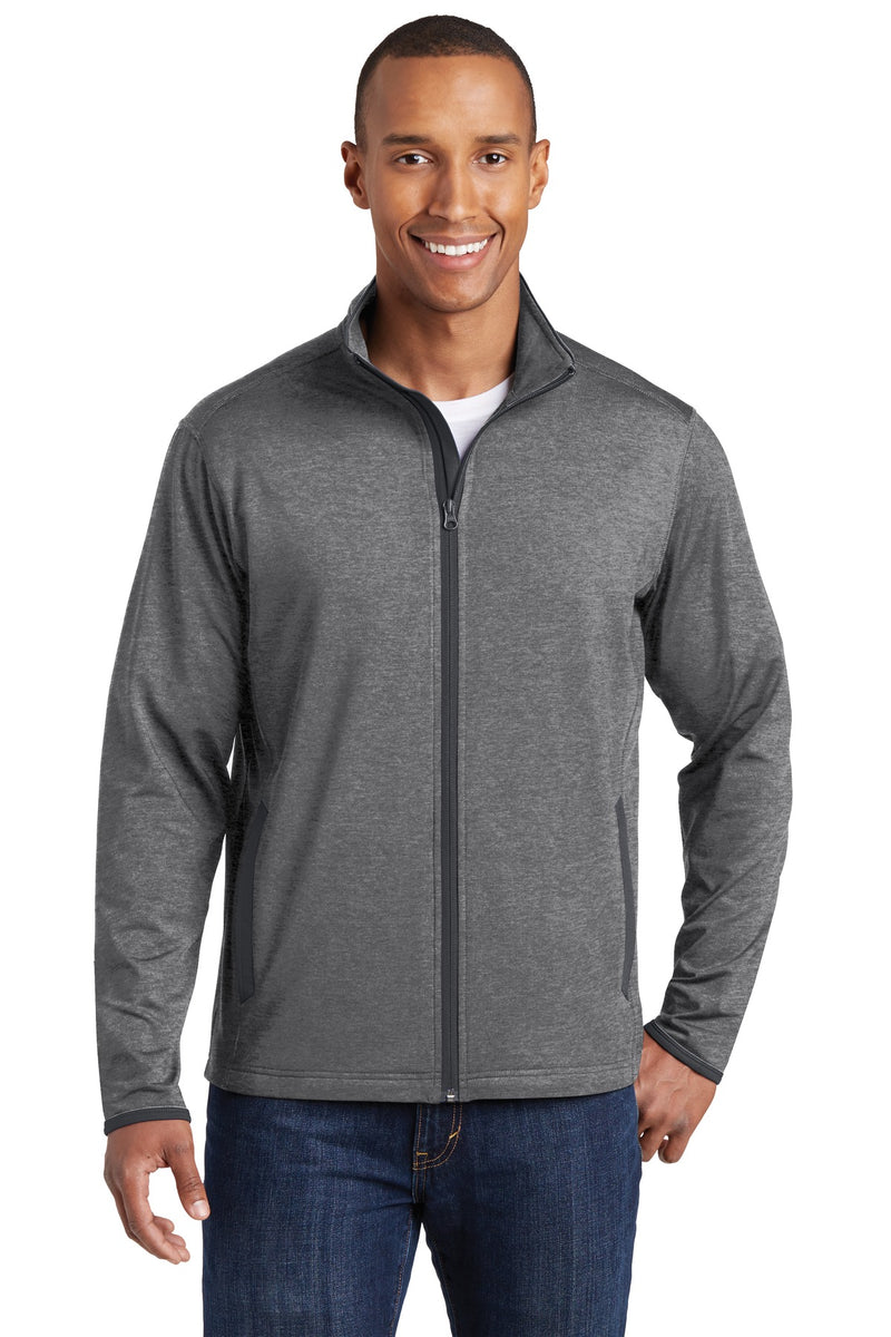 DRIEQUIP Stretch Contrast Full-Zip Jacket with Moisture-Wicking Performance