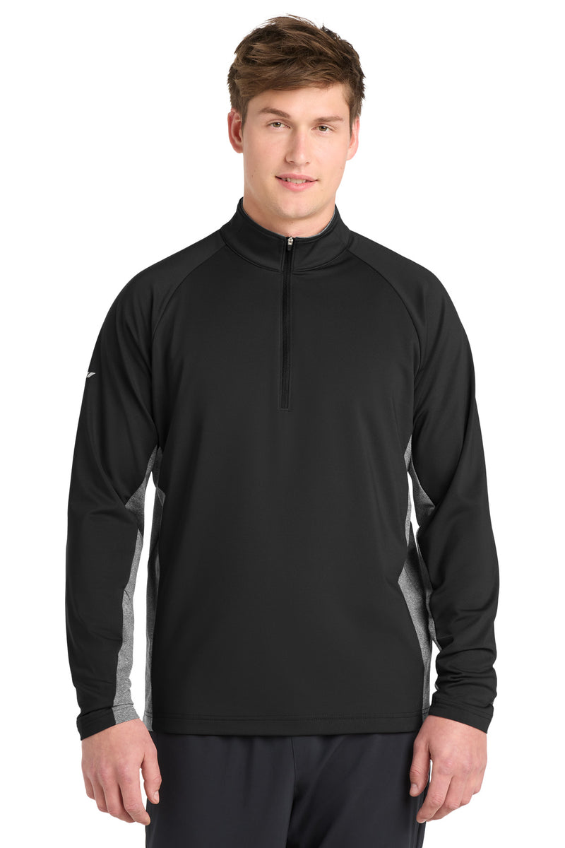 DRIEQUIP Stretch Contrast 1/4-Zip Pullover with Reflective Details