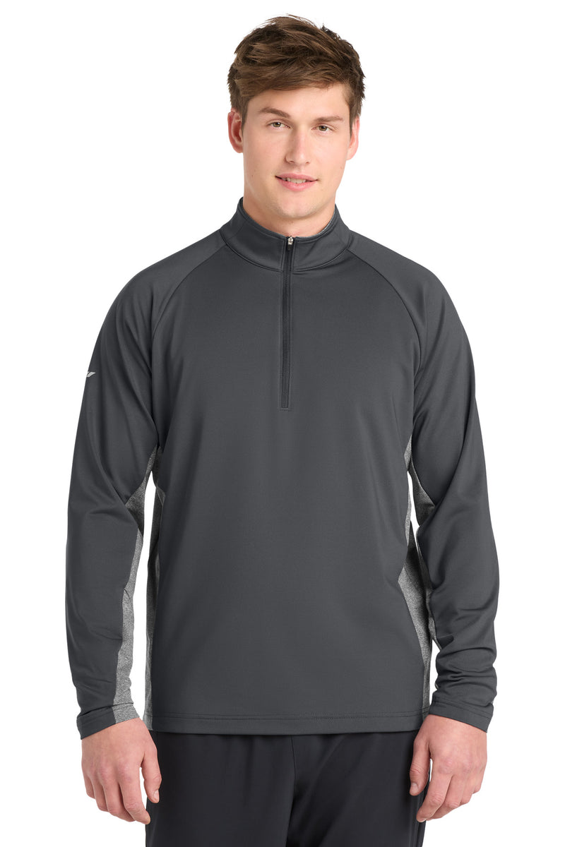DRIEQUIP Stretch Contrast 1/4-Zip Pullover with Reflective Details