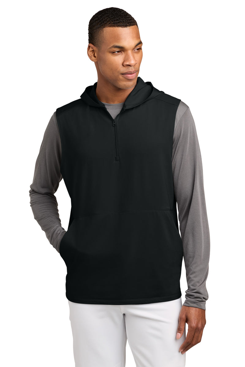 DRIEQUIP ®  Sport-Wick ®  Stretch Sleeveless Hooded 1/4-Zip ST858