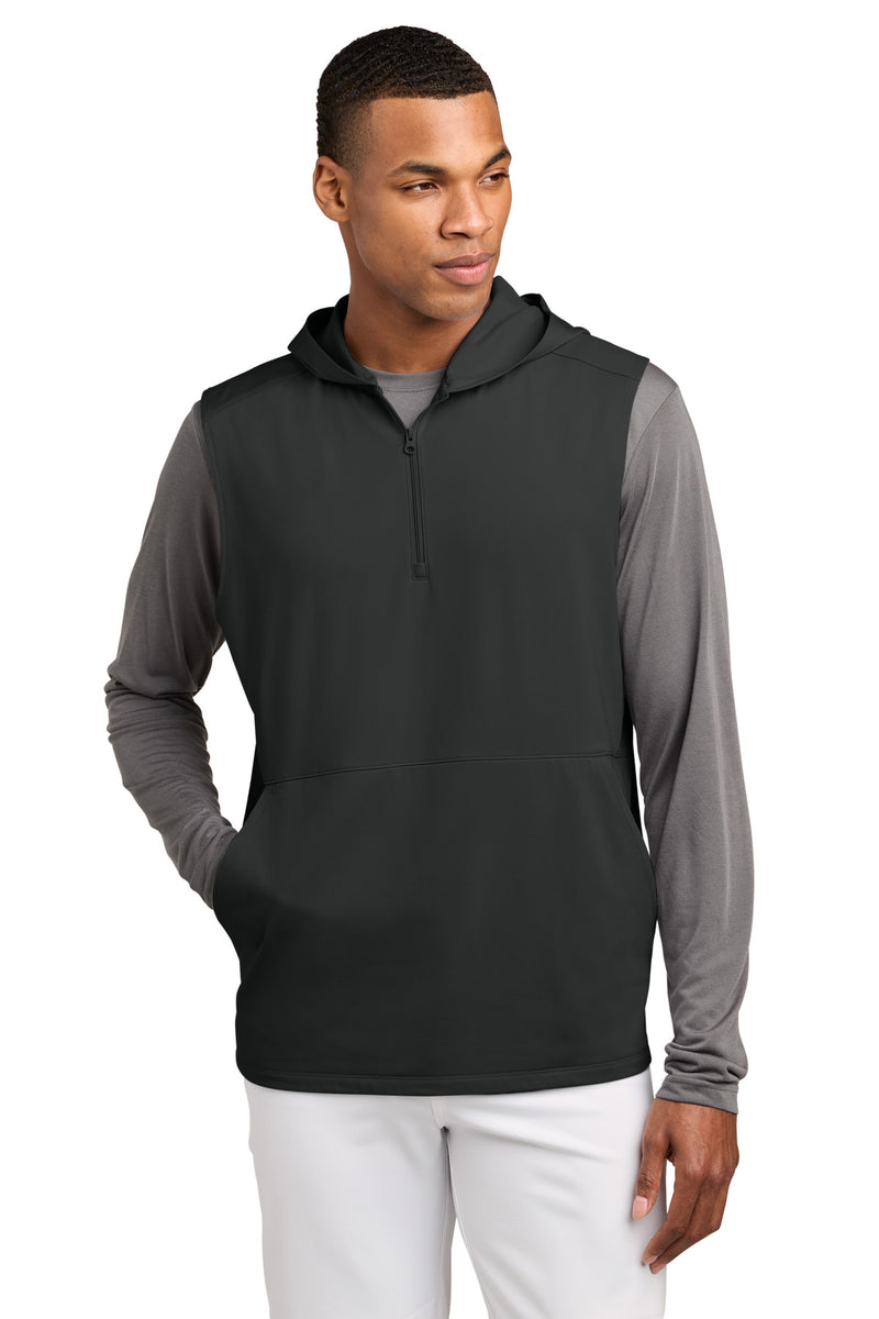 DRIEQUIP ®  Sport-Wick ®  Stretch Sleeveless Hooded 1/4-Zip ST858