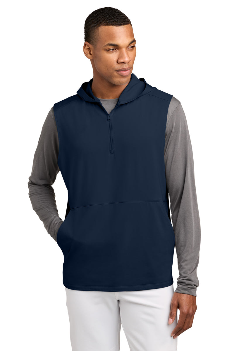 DRIEQUIP ®  Sport-Wick ®  Stretch Sleeveless Hooded 1/4-Zip ST858