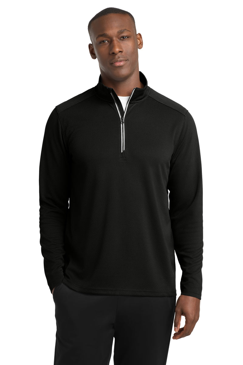DRIEQUIP Textured 1/4-Zip Pullover with Moisture-Wicking Performance