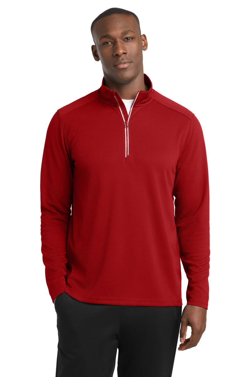 DRIEQUIP Textured 1/4-Zip Pullover with Moisture-Wicking Performance