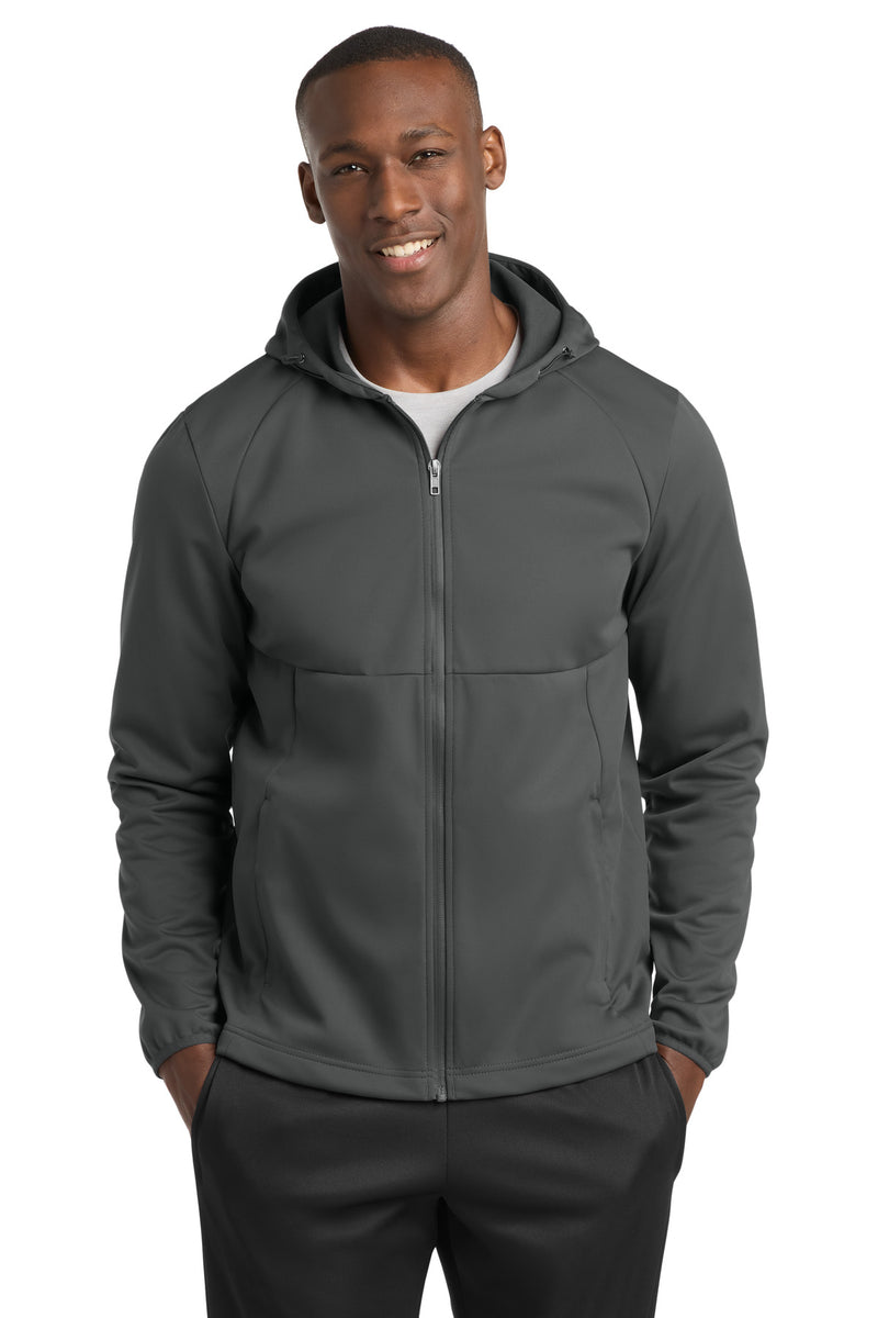 DRIEQUIP Hooded Soft Shell Jacket with Water-Resistant Coating