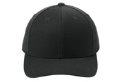 Black baseball cap on a white background