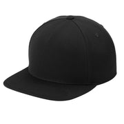 Black baseball cap on a white background